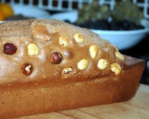 chocolate hazelnut loaf