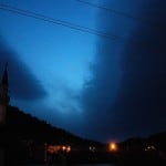 A spring storm front coming in off the Aegean