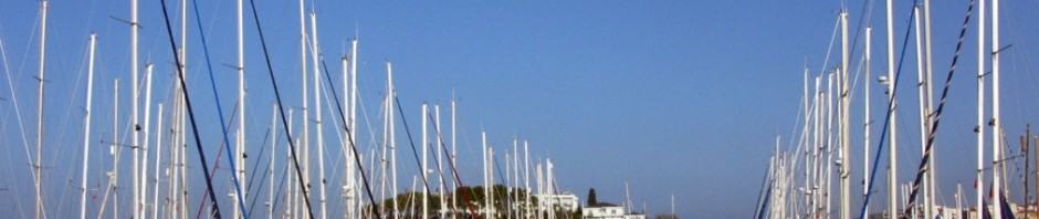 Kusadasi marina one bright warm January day