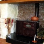 Feature fireplace in main house Feature fireplace in main house