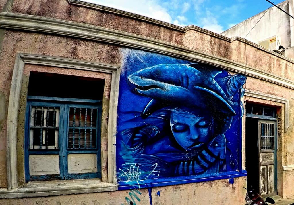 whale shark mural Isla Mujeres